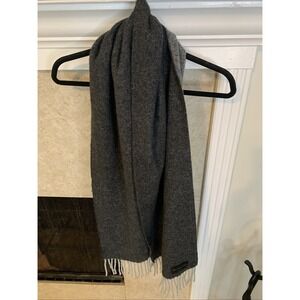 Italian woollen treasures 100% Wool scarf Gray   ITALY